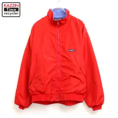 90s USA製 vintage patagonia 裏地フリース シェルドシンチラ ナイロンジャケット メンズ 表記Lサイズのサムネイル