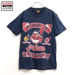 90s 00s MLB クリーブランドインディアンス ベースボールシャツ M