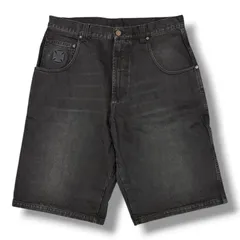 参考上代159500円 VETEMENTS 26SS APLIQUE BIKER CROSS HIP-HOP DENIM SHORTS デニムショーツ ハーフパンツ ヴェトモン ME76DP095B1 ブラック 34 （19306M）のサムネイル