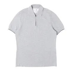 BRUNELLO CUCINELLI ブルネロクチネリ ポロシャツ グレー サイズ:S 鹿の子コットン ジップ ポロシャツ イタリア製 トップス 半袖【メンズ】【中古】のサムネイル
