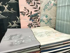 平和屋着物■夏物 名古屋帯 絽 紗 まとめて 50点 花柄 立波 アンティーク 本場筑前博多織 献上 羅 絽綴れ 未使用品あり 全て正絹 mmm1339のサムネイル