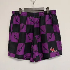 MATTY BOY マッティボーイ ANTI PROMO ラスベガス限定 格子柄 ハーフパンツ ハーパン ショーツ 紫 パープル メンズ レディース XLサイズ 新品未使用 2059のサムネイル