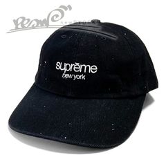送料無料 メンズ キャップ ブラック Supreme シュプリーム Underline