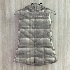 patagonia キルティングダウンベスト ベージュ/グレー チェック柄 サイズXS ［G0515］のサムネイル