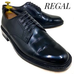 春*助様 美品 REGAL リーガル 25.0 EE 2324 プレーントゥ 黒 REGAL リーガル プレーントゥ 2324 黒 ブラック 25cm 革靴 フォーマル