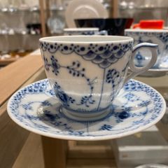 ロイヤルコペンハーゲン ブルーフルーテッド プレイン 皿 19cm 2枚