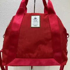 4785　le coqsportif　ルコックスポルティフ　2way　ショルダーバッグ　トートバッグ　ハンドバッグ　レッド　軽量　レディース　ポケット多数のサムネイル
