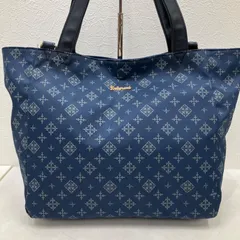 5348　Daily russet　デイリーラシット　トートバッグ　ネイビー　モノグラム　レディース　軽量　通勤　通学　仕事用バッグ　普段使いのサムネイル
