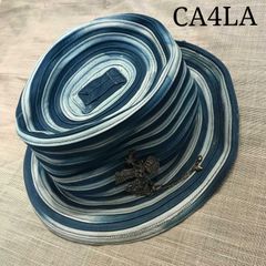 CA4LA 카실라 국경 모자 블루계 중절 모자 디자인 모자 새 모티브 체인 남녀 겸용 여성 남성