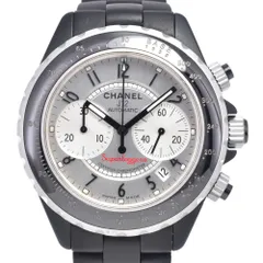 シャネル CHANEL H2039 J12 スーパーレッジェーラ クロノグラフ デイト シルバー 自動巻き メンズ 良品 腕時計 Q#149242のサムネイル