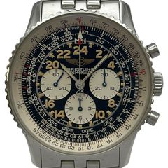 Breitling Navitimer Cosmonaut A12022 Black Stainless Steel Hand-Winding Men's Watch