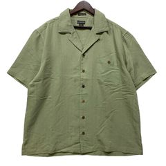 美品】HUF 半袖シャツ ハフ グリーン 緑 XL ストリート スケーター
