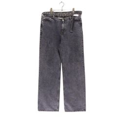 【中古A】メンズ XL ワイプロジェクト Y/PROJECT デニムパンツ ウエストバンドレス Y BELT JEANS ブラックウォッシュ 中古A】メンズ XL ワイプロジェクト Y/PROJECT デニムパンツ ウエスト