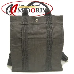 HERMES エルメス エールライン サックアドMM リュック・バックパック ナイロンキャンバス グレー メンズ /254073【中古】のサムネイル