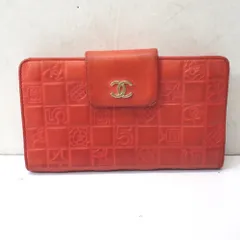 Ft646201 シャネル 長財布 二つ折り ココマーク アイコンライン レッド レディース CHANEL 中古のサムネイル