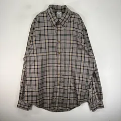 古着 ブルックスブラザーズ Brooks Brothers 長袖シャツ ボタンダウン 胸ポケット L  グレー系 チェック メンズのサムネイル