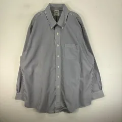 古着 ブルックスブラザーズ Brooks Brothers 長袖シャツ ボタンダウン XL  ブルー系 ストライプ メンズのサムネイル