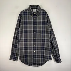 古着 ブルックスブラザーズ Brooks Brothers 長袖シャツ ボタンダウン S  ネイビー系 チェック メンズのサムネイル