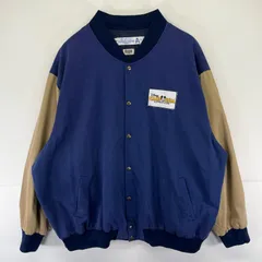 古着 ディズニー Disney ジャケット 大きいサイズ コットン スタジャン ミッキーマウス ワッペン 3XL  ネイビー系 メンズのサムネイル