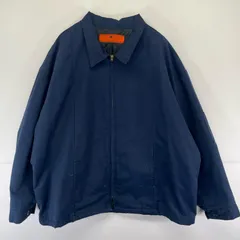 古着 レッドキャップ RED KAP USA製 ジャケット ワーク フルジップ 大きいサイズ TALON ブルゾン 3XL  ネイビー系 無地 メンズのサムネイル