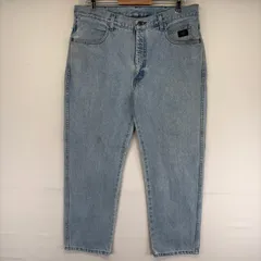 古着 ハーレーダビッドソン HARLEY DAVIDSON デニム パンツ ストレート ワンポイントロゴ 5ポケット ジップ w36 L36  ブルー系 メンズのサムネイル