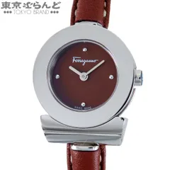 サルヴァトーレフェラガモ Salvatore Ferragamo ガンチーニ FII040015 ブラウン SS レザー 箱・保証書付 腕時計 レディース クォーツ式 電池式 展示未使用 101879740のサムネイル