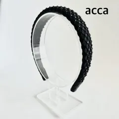 ★ acca　アッカ　ブリリアーモ　ヘッドバンド　カチューシャ　ヘアアクセサリー　2025年購入　定価59,400円　イタリア製　ブラック　髪飾り　お洒落　送料込み　6468538のサムネイル