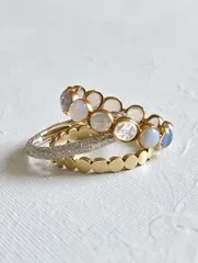 18K オパール エタニティリング #15 インドジュエリーのサムネイル