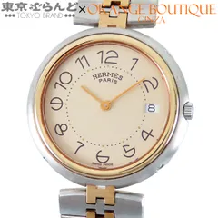 エルメス HERMES プロフィール PR1.740.430/3909 アイボリー SS デイト ラウンド 腕時計 メンズ クォーツ式 電池式 電池交換済 101883859のサムネイル