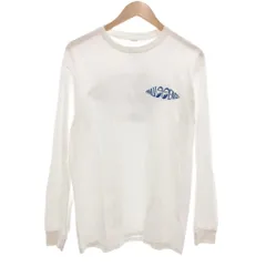 チャレンジャー CHALLENGER × ムーン イクイップド Moon Equipped ロングTシャツ 長袖 クルーネック ロゴプリント M 白 ホワイト /ML ■GY12のサムネイル