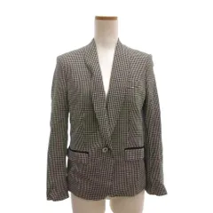 ポールスミス ブラック Paul Smith BLACK 美品 テーラードジャケット 千鳥格子柄 シングルブレスト 1B 総裏地 肩パット入り 40 白 ホワイト 黒 ブラック /MXのサムネイル