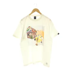 アップルバム APPLEBUM Tシャツ プリント ペイントデザイン クルーネック 半袖 L 白 ホワイト /HS ■GY01のサムネイル