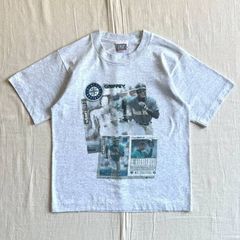 90s vintage SPORT ATTACKボディ MLB メジャーリーグベースボール 野球チームロゴ シアトル・マリナーズ SEATTLE MARINERS ケン・グリフィー・ジュニア Ken Griffey Jr. 短丈Tシャツ Y2K ストリートのサムネイル