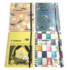 バラ売りNG!廃盤品●武政諒ロルバーンL ポケット付きメモ　4種類セット　第二 バラ売りNG!廃盤品○武政諒ロルバーンL ポケット付きメモ 4種類セット