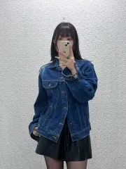 LEE オールドスクール ヴィンテージ アメカジ パンク ダメージ ウォッシュ デニムジャケット M C13105のサムネイル