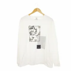 タケオキクチ TAKEO KIKUCHI Tシャツ 3 白 ホワイト プリント クルーネック 長袖 /CK19 ■GY99のサムネイル