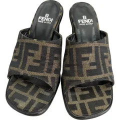 フェンディ FENDI ズッカ柄 サンダル ブラウン 34 1/2サイズ レディースのサムネイル