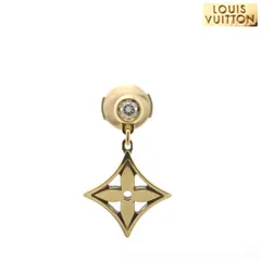 LOUIS VUITTON ピアス モノグラム・イディール AU750 イエローゴールド Q96168 ダイヤモンド K18 片耳用 仕上げ済 美品 ルイヴィトン ◆送料込◆質屋-12181のサムネイル