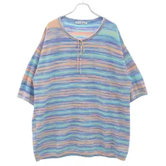Acne Studios アクネストゥディオズ マルチボーダーニットトップス FN-MN-KNIT000314 ブルー×マルチカラー M/Lのサムネイル