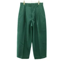 Graphpaper グラフペーパー 23AW Hard Flannel Wide Tapered Trousers パンツ GM233-40084 グリーン 1のサムネイル