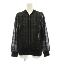セオリーリュクス theory luxe 22AW ジップアップ ブルゾン シアー ジャケット 38 黒 ブラック 長袖 032303701 /YM16のサムネイル