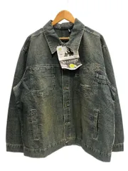 ショーン・ジョン SEAN JOHN ロゴ刺繍 オーバーサイズ デニムジャケット 青 XXL ジャケット ブルー 3Lサイズ 101MT-6562のサムネイル