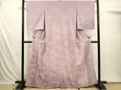 平和屋着物■訪問着　草花文　暈し染め　正絹　逸品　DABI3578yaのサムネイル