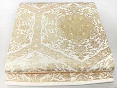 平和屋着物○男性 本場筑前博多織 両面 角帯 亀甲花文 正絹 逸品
