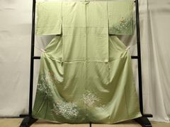 平和屋着物○極上 男性 お召 アンサンブル 十二支 干支 錦仰織 反端
