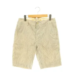 ビームスボーイ BEAMS BOY ショートパンツ ハーフパンツ ストライプ 1号 アイボリー チャコール /ES ■OS ■MAのサムネイル