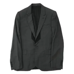 DIOR HOMME ディオールオム 8E3121490558 ラペル裏サテン切替 ピークドラペル シングル 1B ウール テーラード ジャケット グレー系 50【中古】のサムネイル
