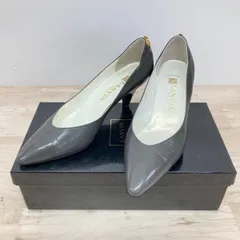 美品 LANVIN/ランバン パンプス 4 1/2 (21.5cm相当) グレー系 8624 日本製 ポインテッドトゥ レディース 靴 箱付き[OA05103]のサムネイル