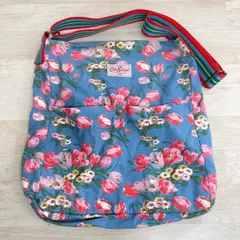 Cath Kidston/キャスキッドソン ショルダーバッグ ブルー 花柄/チューリップ柄 キャンバス レディース[OK04335]のサムネイル
