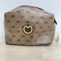 mila schon ミラショーン ポーチ ブラウン 総柄 ゴールド金具 MADE IN ITALY イタリア製 小物入れ[OK04344]のサムネイル